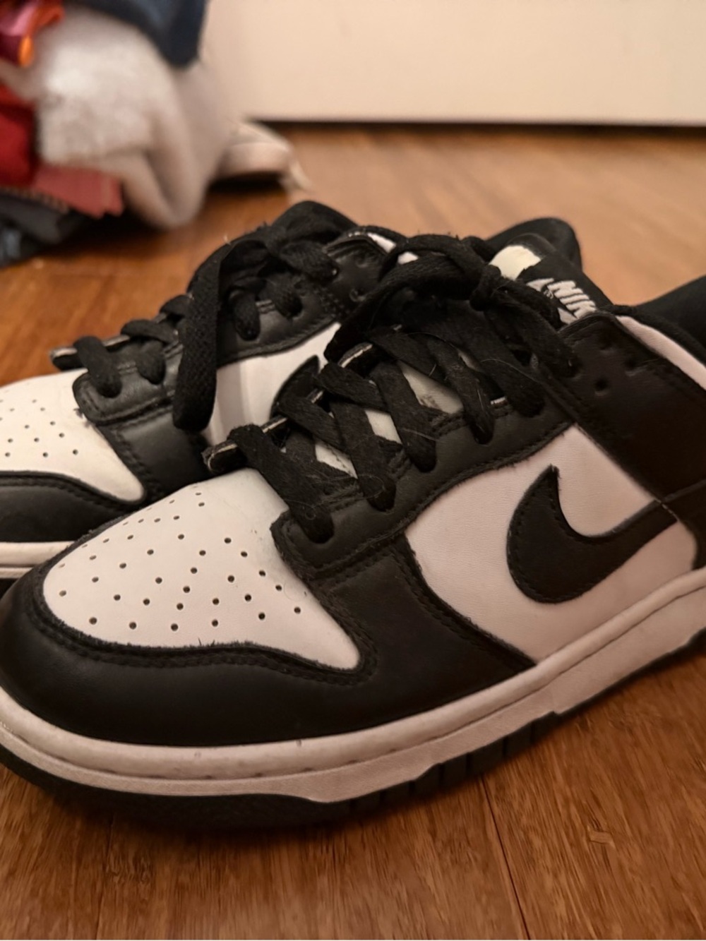Nike Kids Black and White Low-Top Sneakers